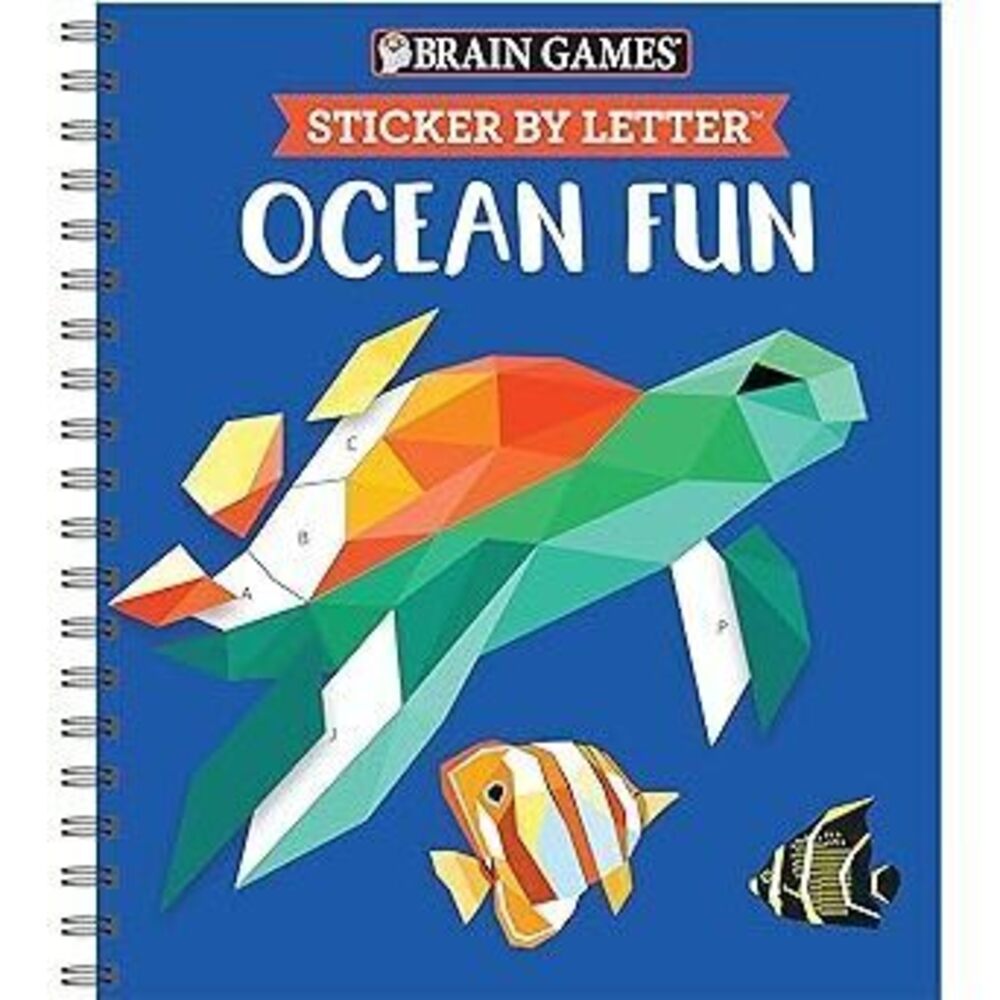 Brain Games - Sticker By Letter: Ocean Fun (Sticker Puzzles - Kids Activity